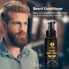 Upgraded Beard Grooming Kit - Conditioner  Oil  Brush  Comb  Balm  Scissors     