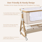 Baby Bassinet Bedside Sleeper Crib For Infant Boys Girls