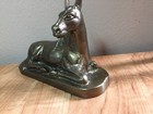 Vintage Laying Horse Metal  Figurine Statue Brass bronze Color