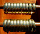  14  Vintage Brass Finish 1-1 4  Clip-on Cafe Curtain Drapery Rings 1 25 