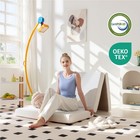 Ch Charme House Folding Mattress  4 Inch Trifold Mattress Topper With Washabl   