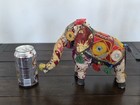 5 Vtg Colorful Folk Art Rajasthani India Embroidered Horse  Camel   Elephant Lot