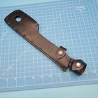 Vintage Buck 108 Machete Knife Sheath Compadre Froe Black Leather Made In Usa