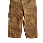 Carhartt Duck Canvas Double Knee Overalls Kids Size 3t Brown