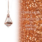 Quartz   Copper Dowsing Pendulum Spiritual Meditation Divining Ghost Hunting