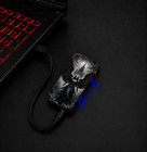 Usb Electric Plasma Lighter Dual Arc Rechargeable Windproof Flameless Metal