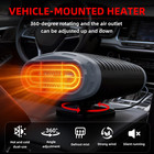 Car Warm Air Blower Portable Fast Heating 12v Car Heater Windshield Defroster