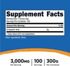 Nutricost D-aspartic Acid  daa  Powder 300g - Pure D 100 Servings  pack Of 1  