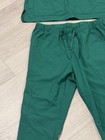 Medical Nursing Scrub Set Natural Uniforms Women Unisex Top Pants Hospital Sm