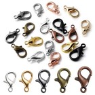 50 100pcs Lobster Claw Clasp For Necklace Bracelet Jewelry Diy Chain Ring Hook
