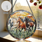 Stained Glass Window Hanging - 7 8  Horse Stained Glass Suncatcher Ornament  Sun