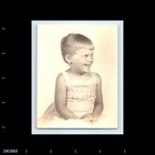 Old Vintage Photo Solo Smiling Girl Studio Formal Portrait Photograph Pic
