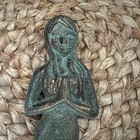 Cast Iron Mermaid Wall Hanging Figurine 8  Patina Finish Nautical Decor Coastal