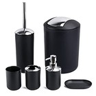6-piece Bathroom Accessories Set  Toothbrush Holder With Cup  Soap Dispenser
