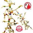 Bonka Bird Toys 2654 Paper Ball Puller Forage Chew Pull Parrot Cage Toy Conure