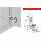 Wholesale Soft-close 3 Way Compact Concealed 1 2  Overlay 105   Cabinet Hinge Lot