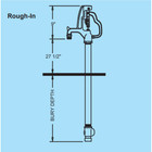 Woodford Y34 Freezeless Yard Hydrant With Flow Finder   Lock