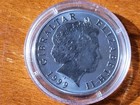 1999 Gibraltar 5 Pounds Millennium 2000 Titanium Round Coin With Coa