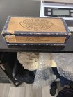 Vintage Small German Wooden Box Geber Blau 15  1920s-1940s 