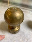 Antique Solid Brass Pole Post Top Tops Topper Cap Caps Ship Maritime Sea Ball