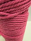 Lot Of 3 Colored Macrame Cord Cotton 4mm X 109 Yds  Green Yellow Pink