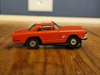 Rare Vintage Aurora Tjet  Maserati Ho Slot Car Red White Stripe Read