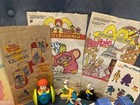 Lot Of 41 Mcdonald   s Vintage Happy Meal Toys 80s  90s Bags  Cars  Hamburgler Etc