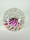 Vintage West Germany Bullicante Spiral Art Glass Paperweight Orb 1970s