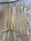 Antique P n  Corset Style No 9 Size 19 White Canvas  Lace Girdle Gown Support