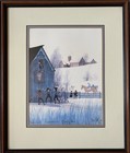 Pat Moss Framed Double Matte Print 1985 Limited Edition Signed Again 1986 Art
