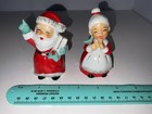 Vintage Santa   Mrs  Claus Salt And Pepper Shakers Spaghetti Japan