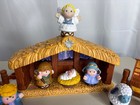 Vtg 2002 Fisher Price Little People 12 Pieces Nativity Manger Jesus Mary Kings