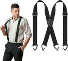 Heavy Duty X Back Suspenders For Men Women Adjustable Work Braces 1 5  Usa