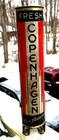 Vintage Metal Copenhagen Snuff Chew Tobacco Can Dispenser Metal Sign Red Black