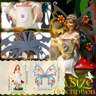 9  8   H Fairies Garden Figurines Garden Accessories Butterfly Wing Fairy Figuri