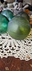 Japanese Vintage Small  3 5     Fishing Net Glass Float Blown Glass