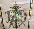Vintage Odd Fellows Silk gold Leaf tone Processional lodge Room Banner