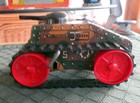 Vintage Marx Tin  Wind Up Midget Fighting Tank   Excellent  Works  rare  video