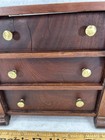 Antique Chest Drawers Sample  Bureau Wood Mahogany 8 5x7 5x5 25  1800 Original