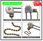 Ceiling Fan Light Switch Zing Ear Ze-109 E89885 Two-wire Light Switch With Pull