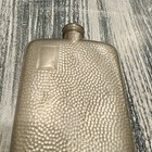 Antique James  Dixon   Sons England Sheffield Flask 12oz Hammered