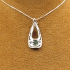 Vintage Sterling Silver Engraved Pendant With Coral And Turquoise Inlay