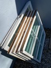 Antique Wooden Window Sashes  Six Pane  