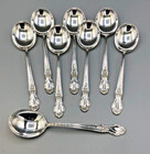 Brocade By International Sterling Silver Set Of 8 Cream Soup Spoons 6 3 8 