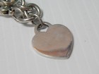 Xtra Nice Heavy Tiffany Sterling Silver Engravable Heart Chain Bracelet   Box