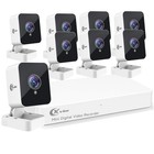 Xvim 1080p Hdmi 8ch Cctv Dvr Outdoor Ir Night Security Camera System 8pcs Camera