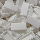 Plastic End Caps For Tubing Blanking Plugs Inserts Furniture Feet Oblong   White