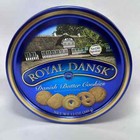 Royal Dansk Cookie Butter Danish Metal Tin  empty  Crafts Sewing 12 Oz Container
