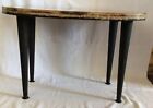 Vintage Geode Agate End Table   Mid Century Modern Arts Petite Coffee Table