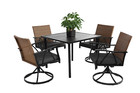 5 Piece Patio Dining Set For 4 Outdoor Wicker Furniture Set For Backyard Garden